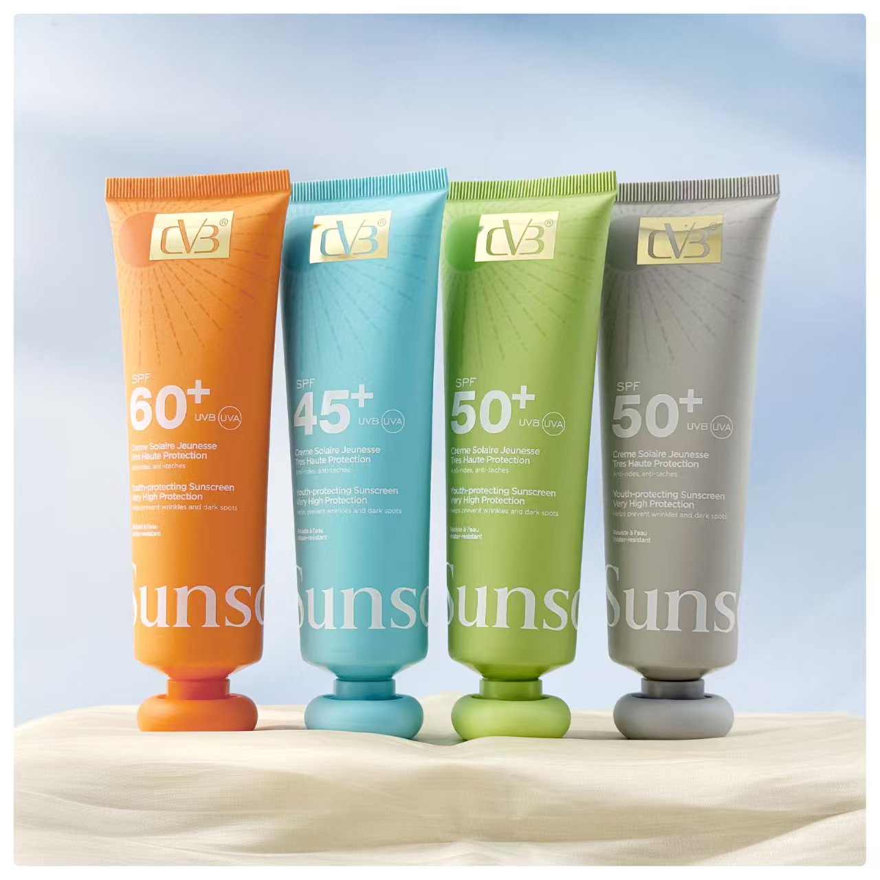 Cvb Sunscreen SPF60+++ UVB UVA Youth-protecting sunscreen very protection wrinkles and Dark Spots  c-240A