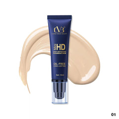Cvb Mini Hd High Definition Foundation  Oil-Free Long Lasting Net 15 Ml C245 Set of 2 Pics