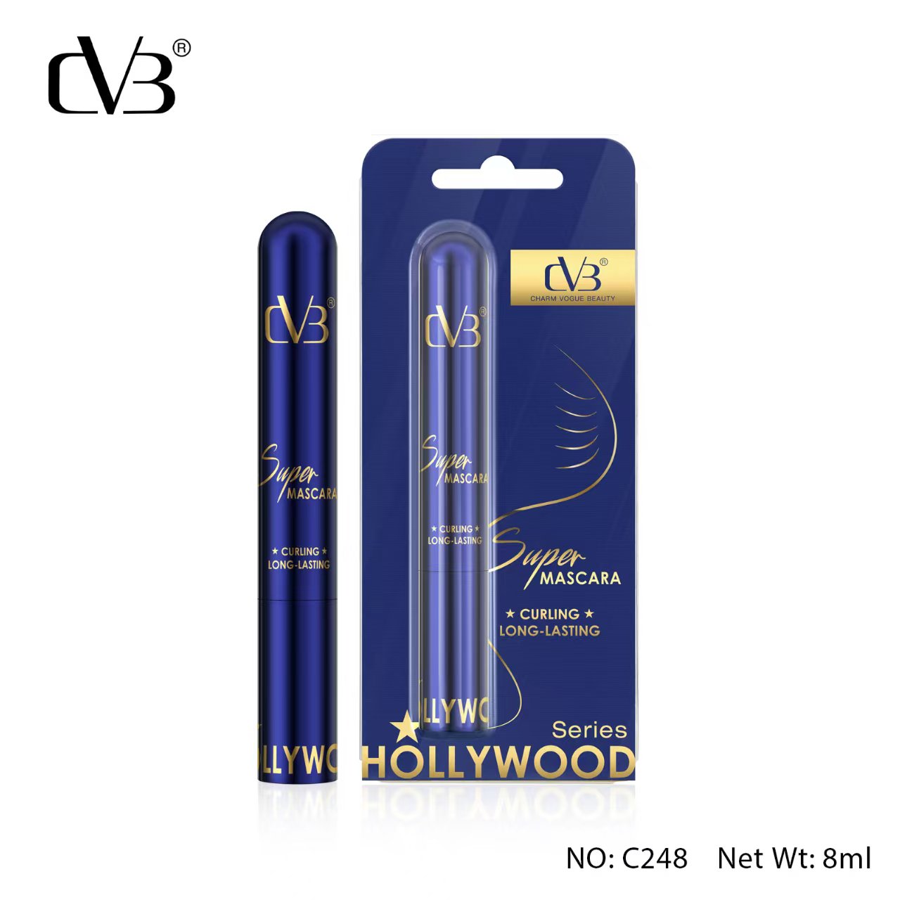 CVB SUPER MASCARA CURLING LONG-LASTING SERIES HOLLYWOOD  C248