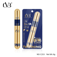 CVB  Twinning 2 In 1 Ultra Mascara  Length Volume 3D Thick Pretty c253
