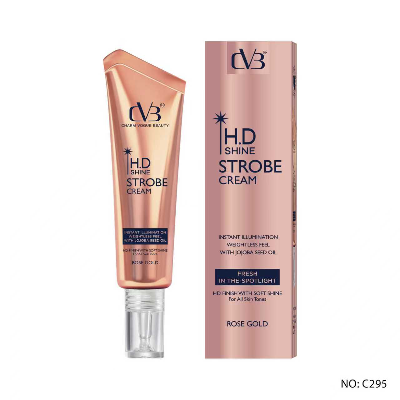 CVB C294 HD SHINE STROBE CREAM FRESH IN THE SPOTLIGHT FOR ALL SKIN TONES GOLD