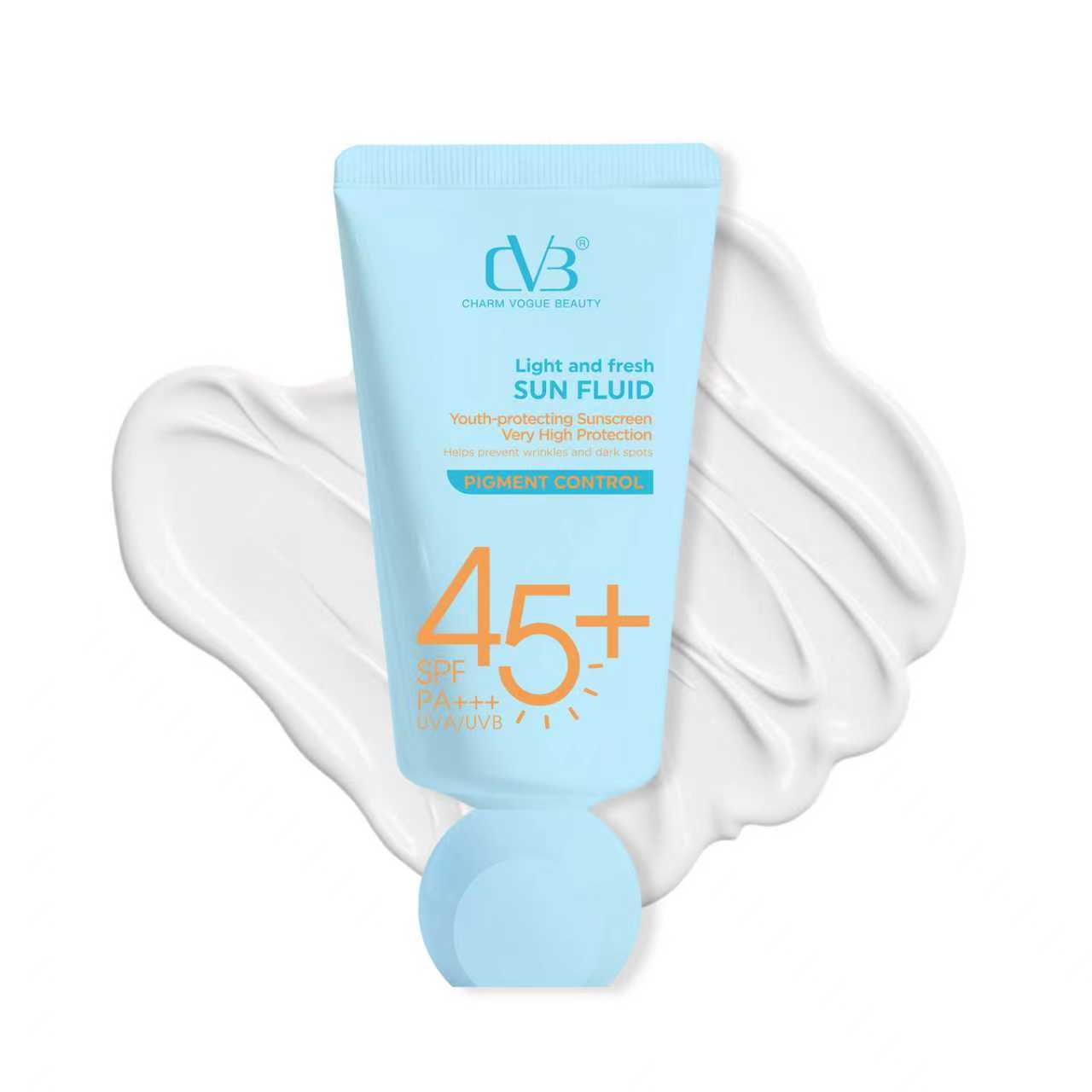 CVB C283 SUN FLUID PIGMENT CONTROL 65 SPF PA++ UVA/UVB YOUTH-PROTECTING SUNSCREEN HIGH PROTECTION