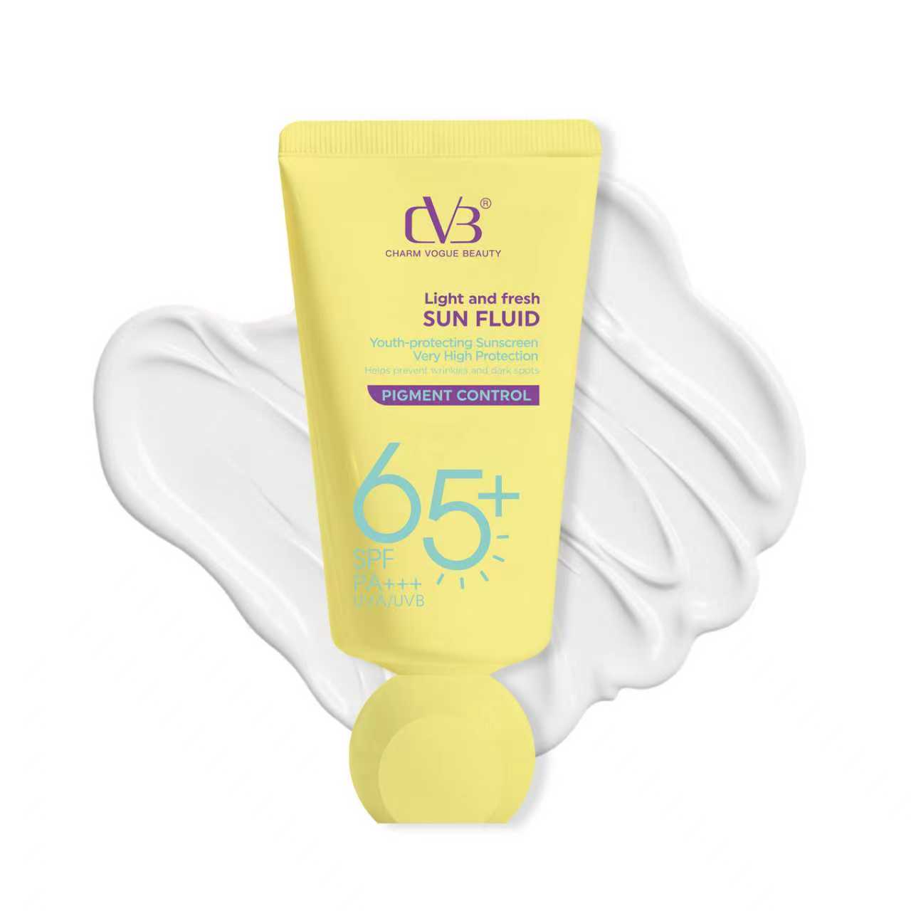 CVB C283 SUN FLUID PIGMENT CONTROL 65 SPF PA++ UVA/UVB YOUTH-PROTECTING SUNSCREEN HIGH PROTECTION
