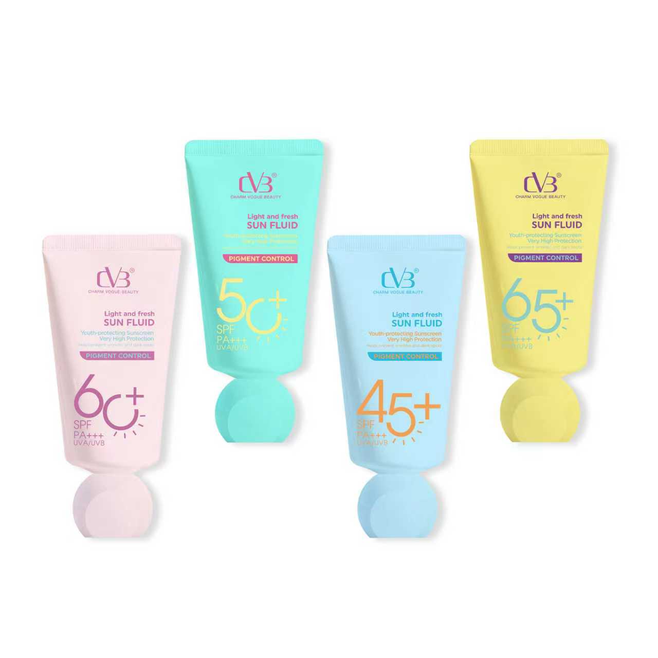 CVB C283 SUN FLUID PIGMENT CONTROL 65 SPF PA++ UVA/UVB YOUTH-PROTECTING SUNSCREEN HIGH PROTECTION