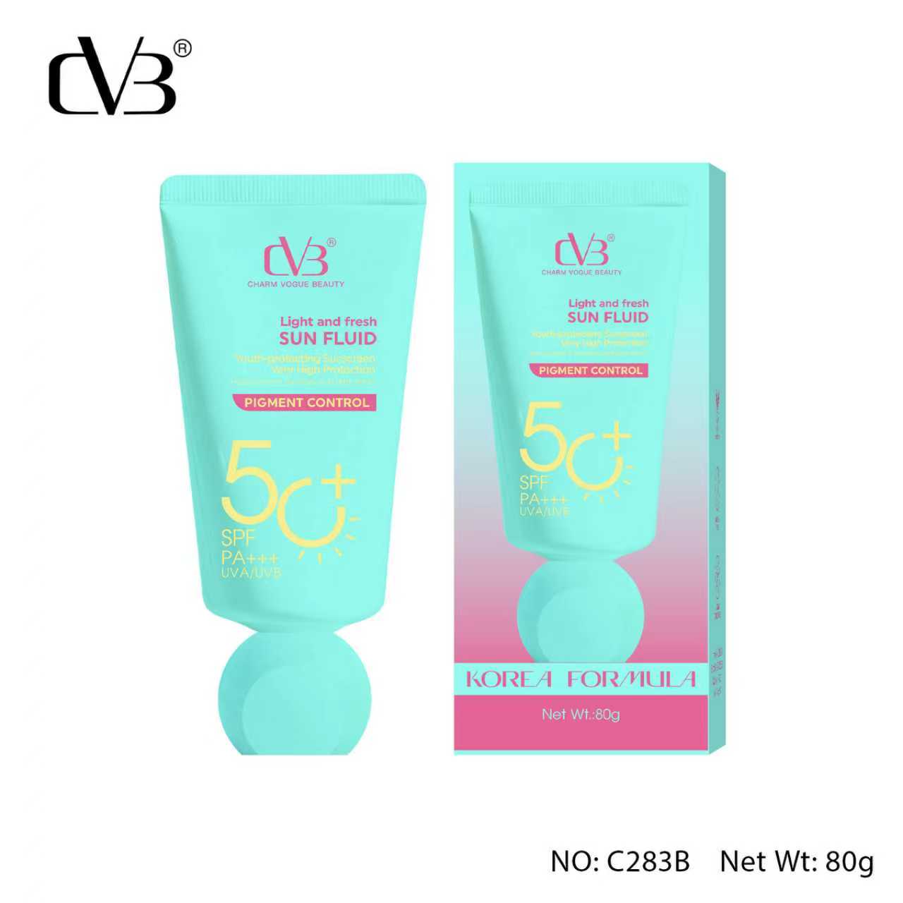 CVB C283 SUN FLUID PIGMENT CONTROL 65 SPF PA++ UVA/UVB YOUTH-PROTECTING SUNSCREEN HIGH PROTECTION