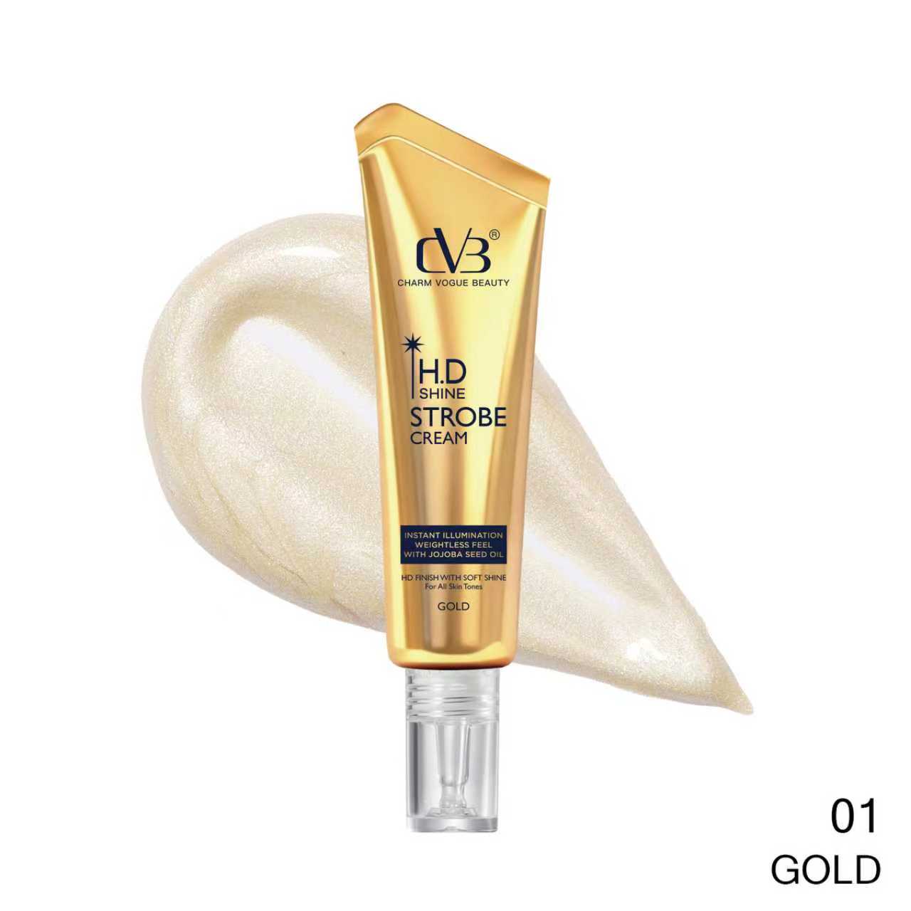 CVB C294 HD SHINE STROBE CREAM FRESH IN THE SPOTLIGHT FOR ALL SKIN TONES GOLD