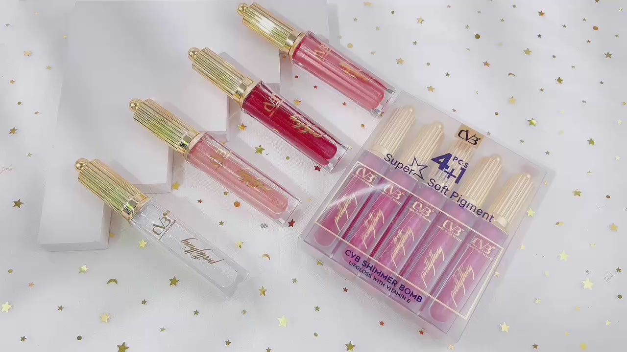 CVB SHIMMER BOMB LIPGLOSS WITH VITAMIN E SUPER SOFT PIGMENT C-158